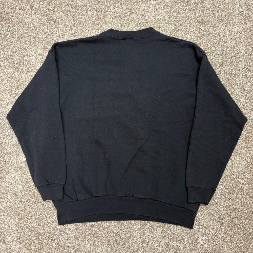 Vintage Tultex Wolves Black Crewneck Graphic Nature Unisex Size Small/Medium - Picture 2 of 5